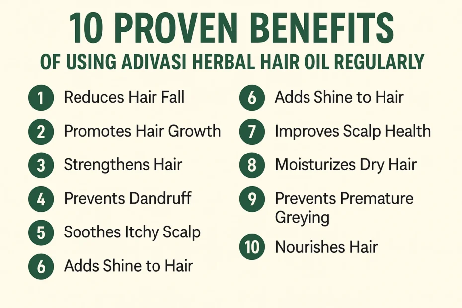 10 Proven Benefits of Using Adivasi Herbal Hair Oil Regularly